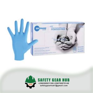 Ocean Blue Nitrile Powder Free Examination Gloves
